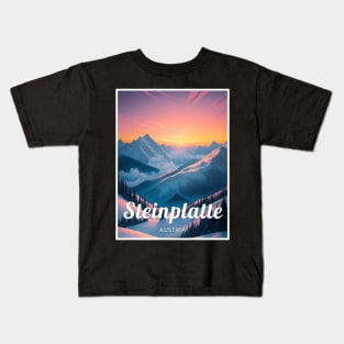 Steinplatte ski - Austria Kids T-Shirt